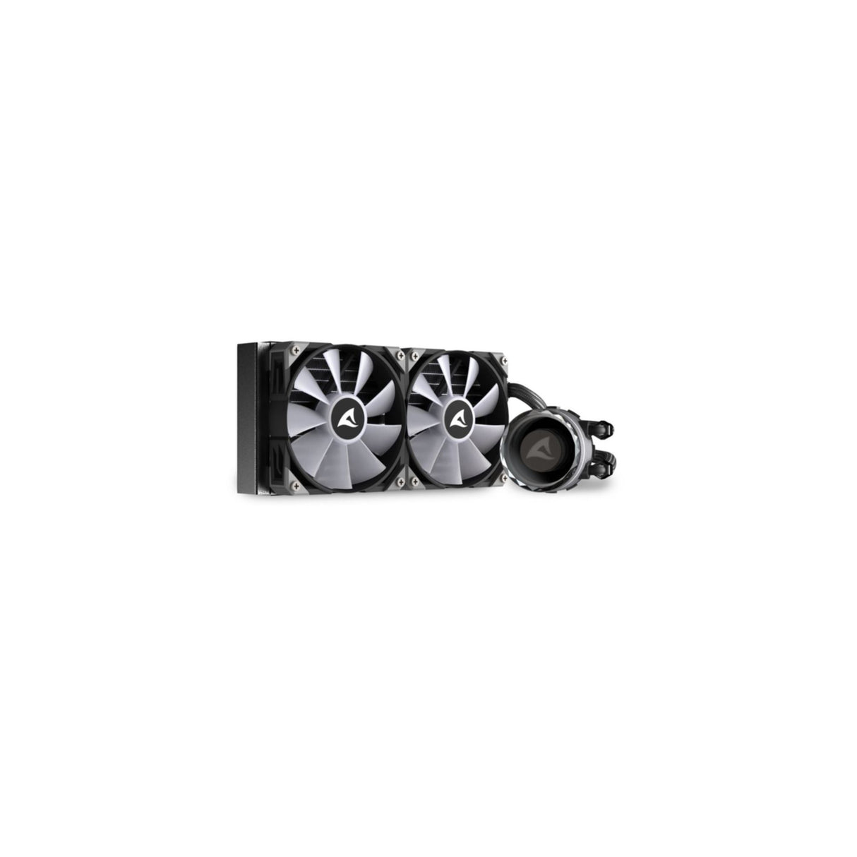Cooler Sharkoon S80 RGB 2 Lüfter schwarz AiO-Wasserkühlung