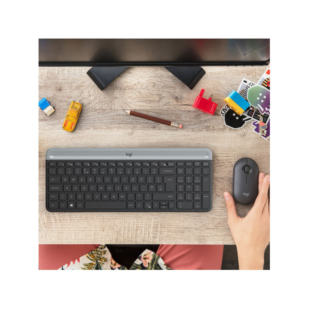 Keyboard & Mouse Logitech Wireless Combo MK470 slim black (US) (920-009204)