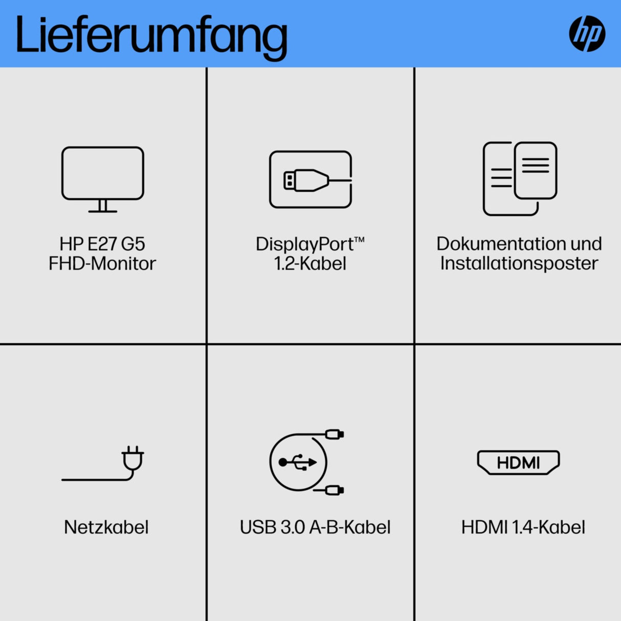 TFT HP E-Series E27 G5 68,60cm (27)LED,HDMI,USB,DisplayPort