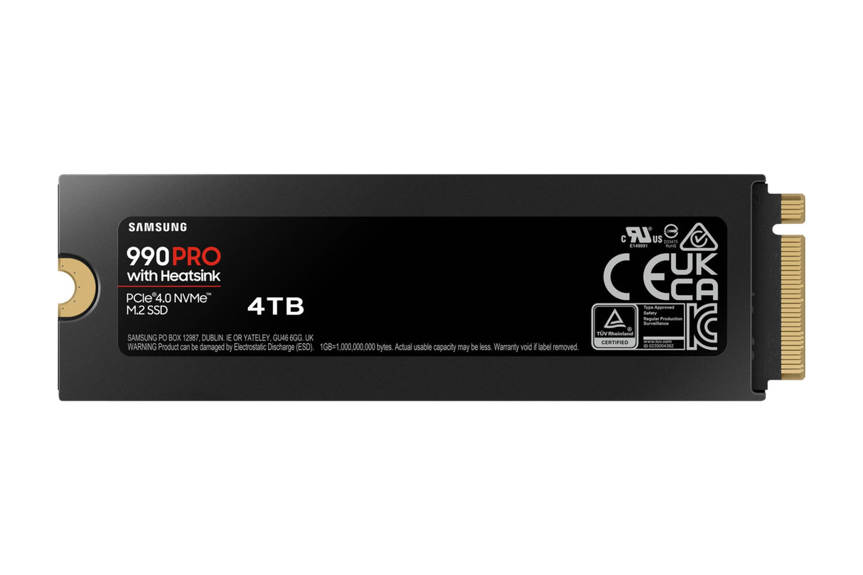 SSD Samsung 990 Pro M.2 4TB NVMe MZ-V9P4T0CW PCIe 4.0 x4 Heatsink