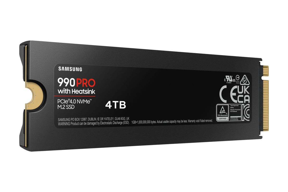 SSD Samsung 990 Pro M.2 4TB NVMe MZ-V9P4T0CW PCIe 4.0 x4 Heatsink