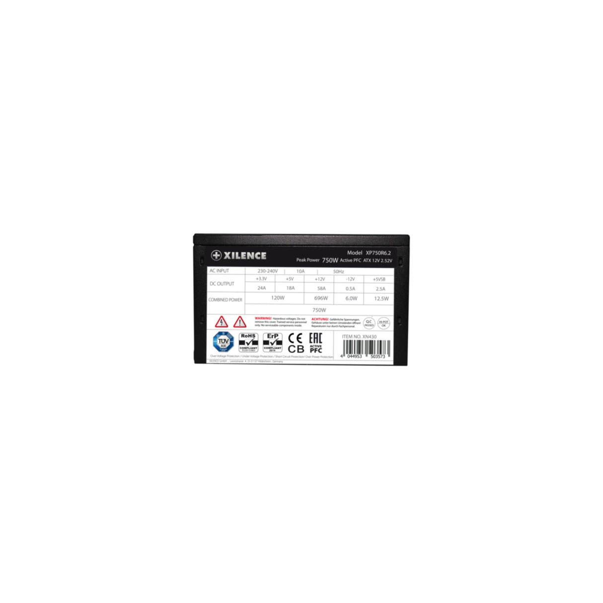 PC- Netzteil Xilence Performance C+ XP750R6.2 750W ATX2.52 XN430