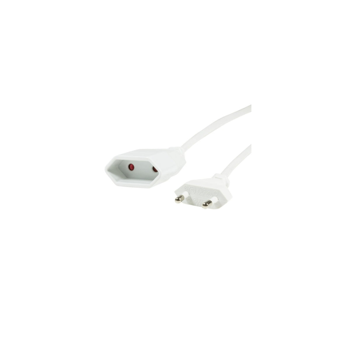 Kabel LogiLink Netzkabelverlängerung CEE7/16 weiß 2m CP126, Bild 3