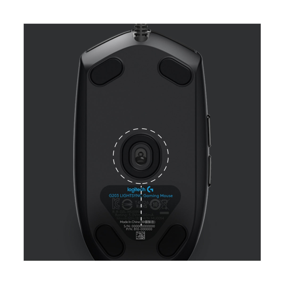 Mouse Logitech G G203 wired black (910-005796)