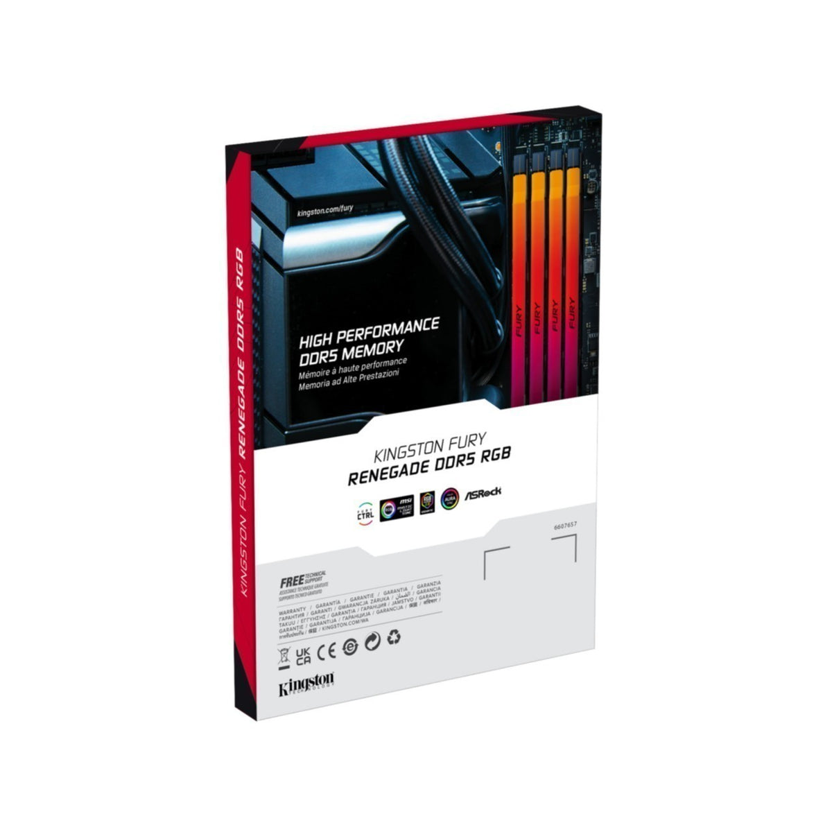 DDR5 32GB KIT 2x16GB PC 6400 Kingston Fury Renegade RGB KF564C32RSAK2-32, Bild 5
