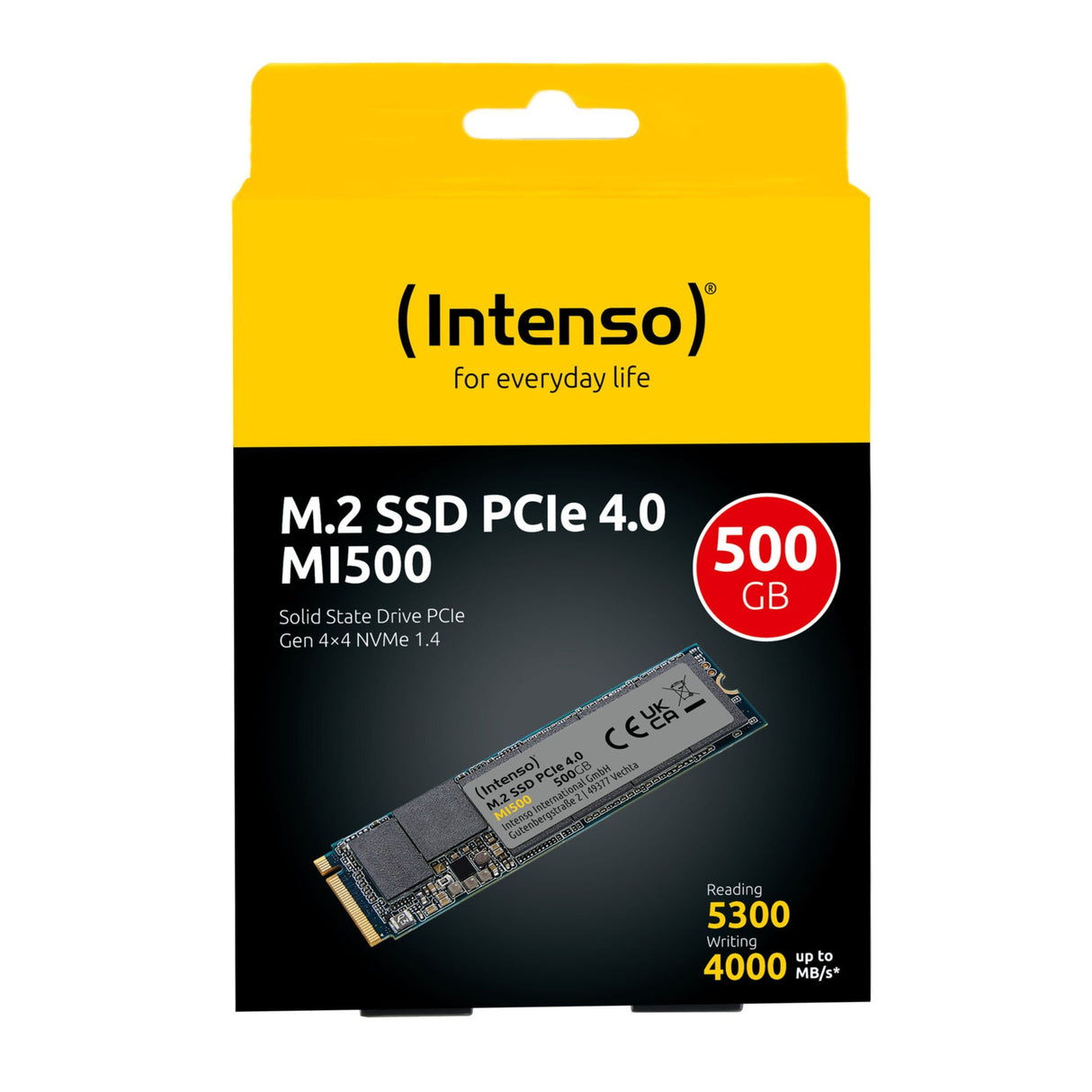 SSD Intenso 500GB MI500 M.2 2280 PCIe 4.0 x4 NVME 1.4  3836450