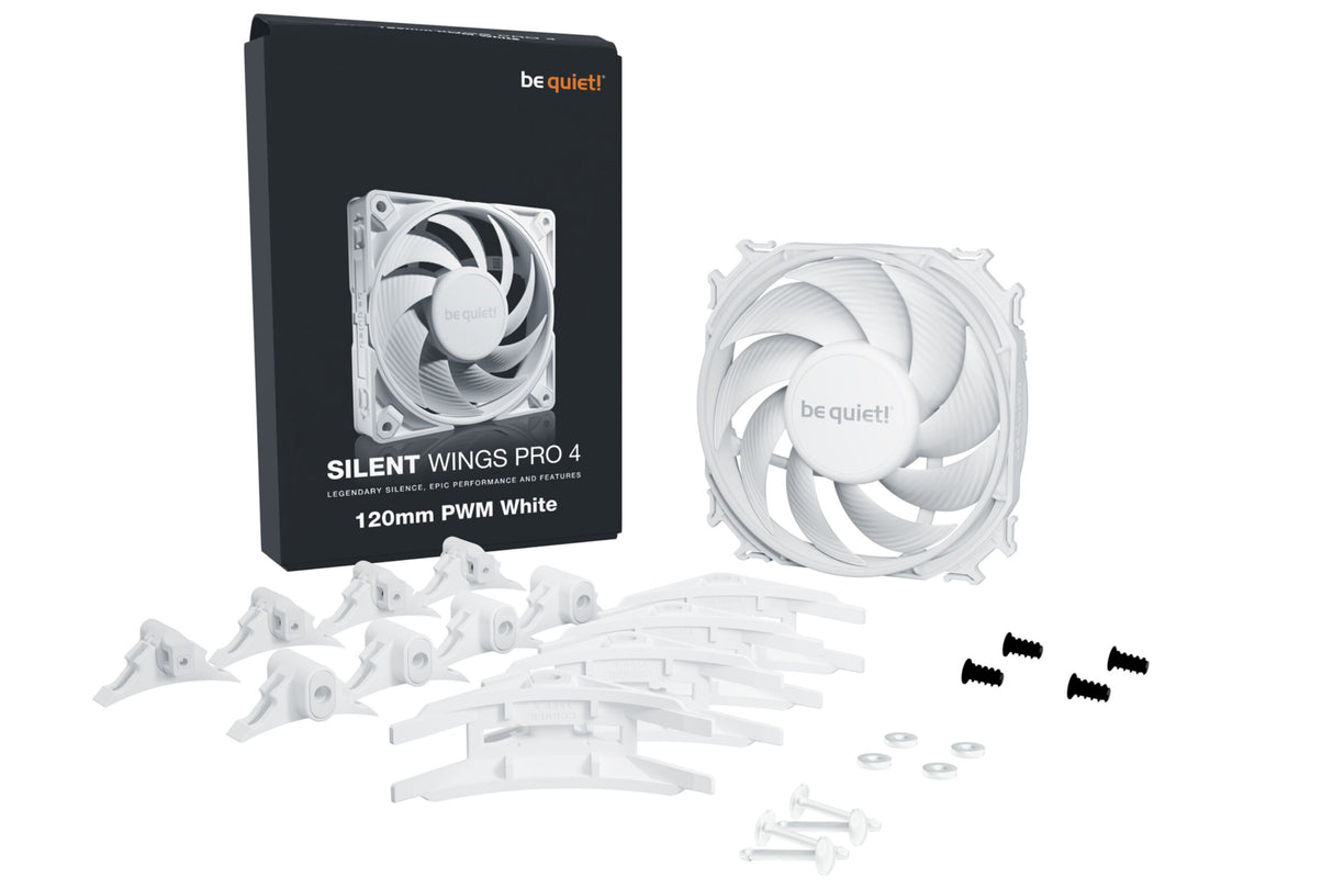 PC- Gehäuselüfter Be Quiet SilentWings Pro 4 120mm PWM White BL118