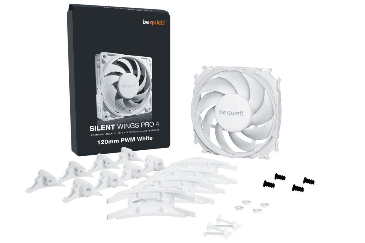 PC- Gehäuselüfter Be Quiet SilentWings Pro 4 120mm PWM white BL118, Bild 5