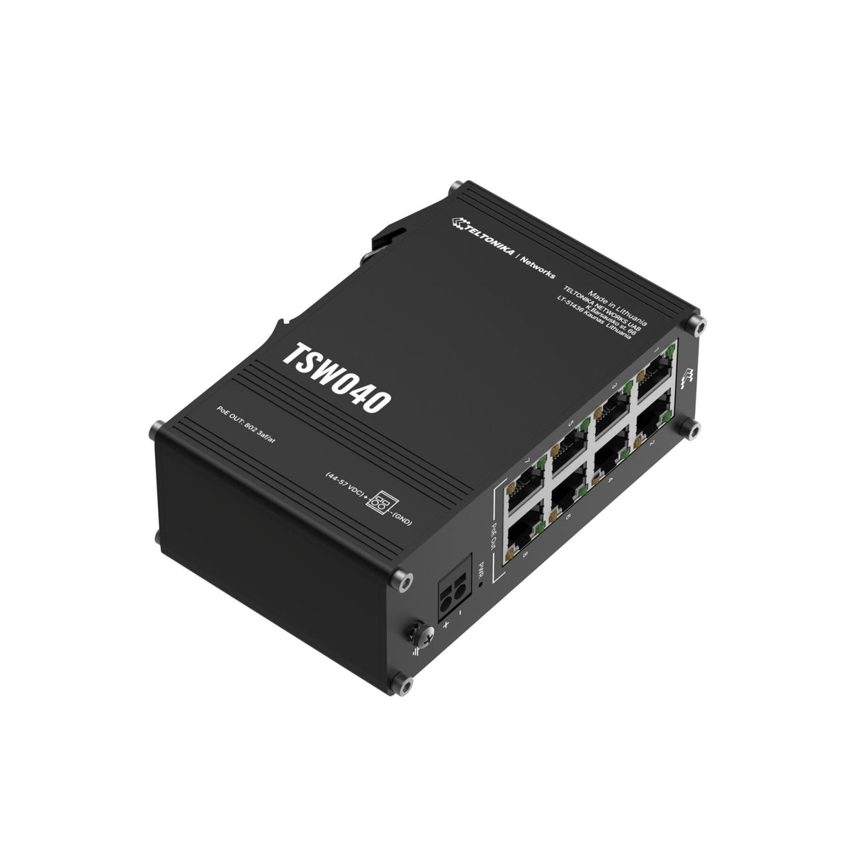 Teltonika TSW040 Unmanaged 8-Port PoE+-Switch 8x100 Mbps, PoE