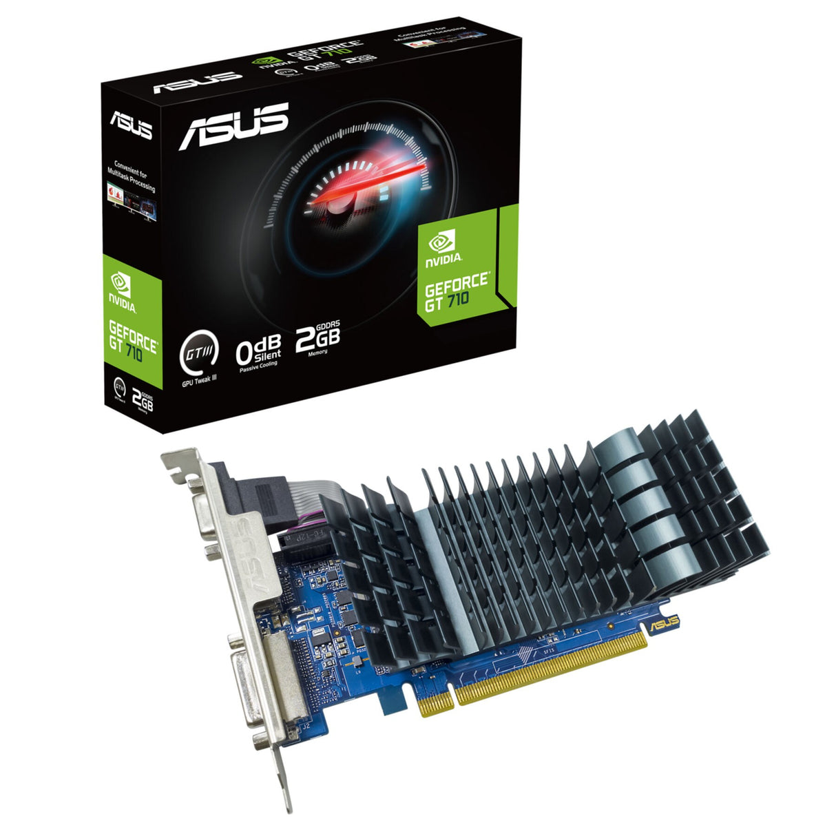 VGA Asus GeForce® GT 710 2GB SL 2GD5 BRK EVO