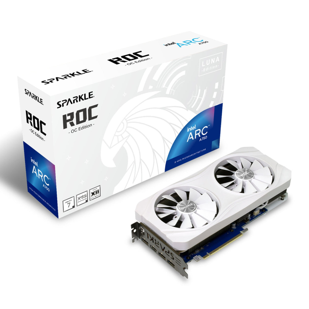 VGA SPARKLE Intel ARC A750 8GB ROC Luna OC White Edition