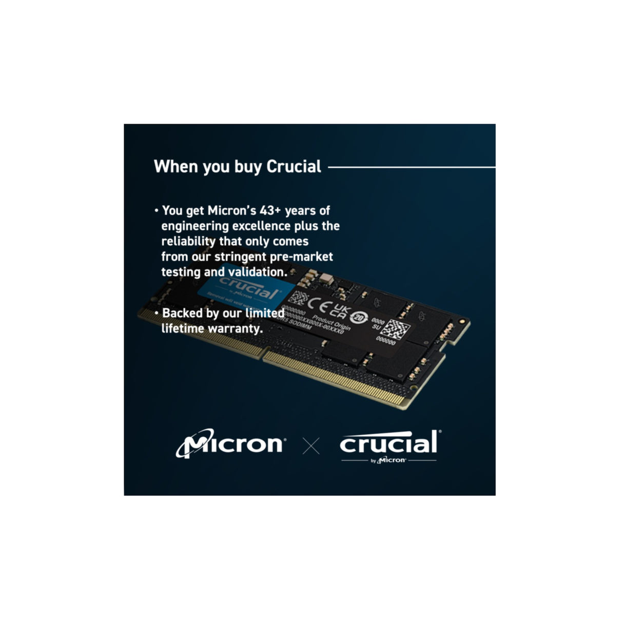 S/O 8GB DDR5 PC 5600 Crucial CT8G56C46S5  1x8GB
