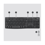 Keyboard & Mouse Logitech Wireless Combo MK295 Graphite (US) (920-009800)