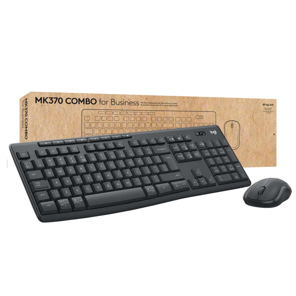 Keyboard & Mouse Logitech Wireless Combo for Business MK370 black (DE) (920-012065)