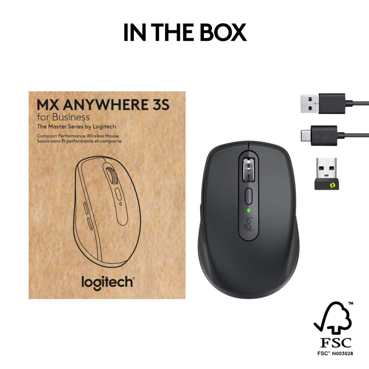 Mouse Logitech MX Anywhere 3S for Business wireless Graphit (910-006958)