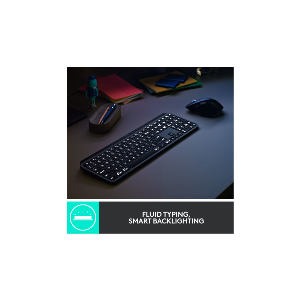 Keyboard & Mouse Logitech MX Keys Combo for Business Wireless black (DE) (920-010926)