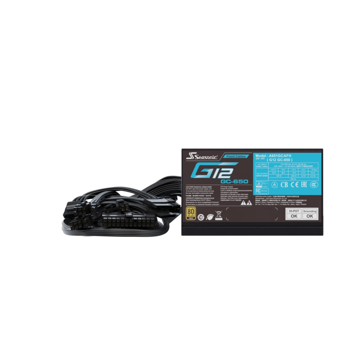 PC- Netzteil Seasonic G12 GC-650 80+ Gold