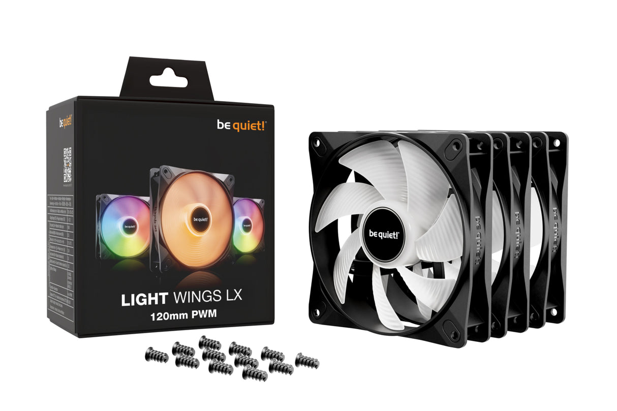 PC- Gehäuselüfter Be Quiet Light Wings LX 120mm PWM (triple pack)