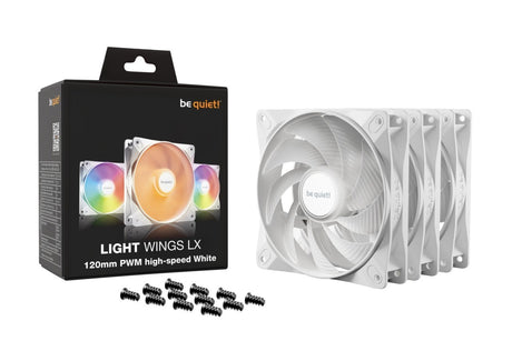 PC- Gehäuselüfter Be Quiet Light Wings LX 120mm PWM white hight-speed (triple pack) BL125, Bild 5