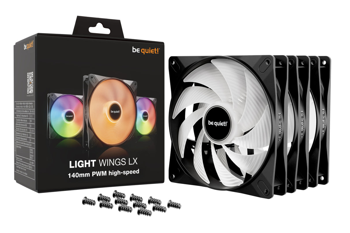 PC- Gehäuselüfter Be Quiet Light Wings LX 140mm PWM hight-speed (triple pack)