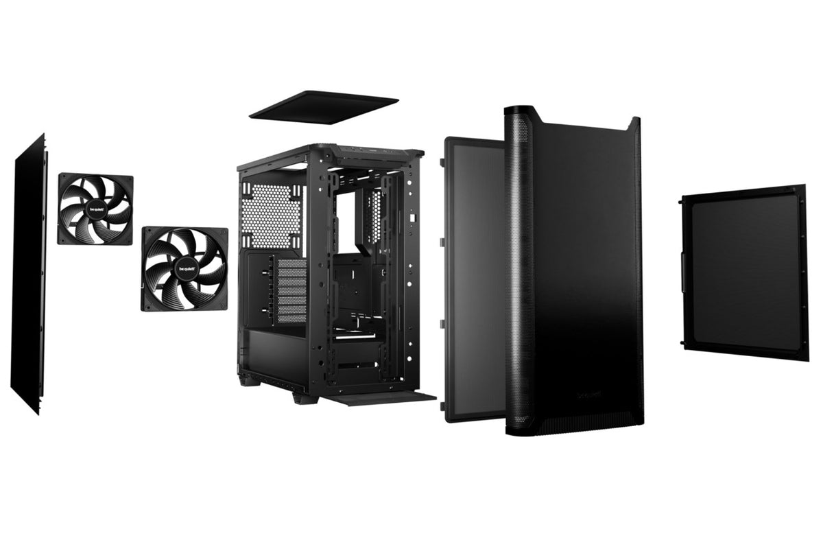 PC- Gehäuse BeQuiet Pure Base 501 - black, Bild 4