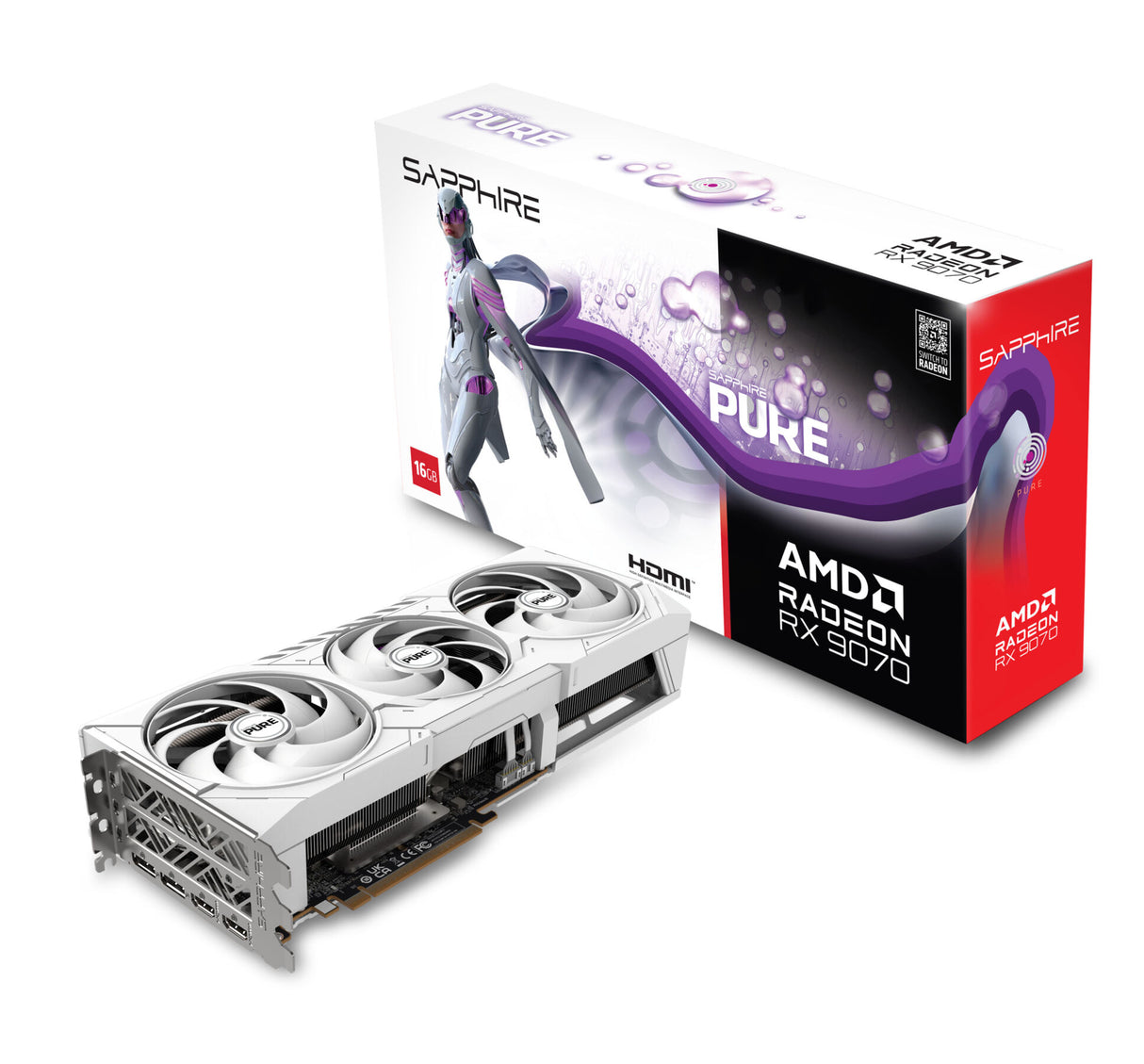 VGA SAPPHIRE PURE Radeon RX 9070 16GB Gaming OC (UEFI)