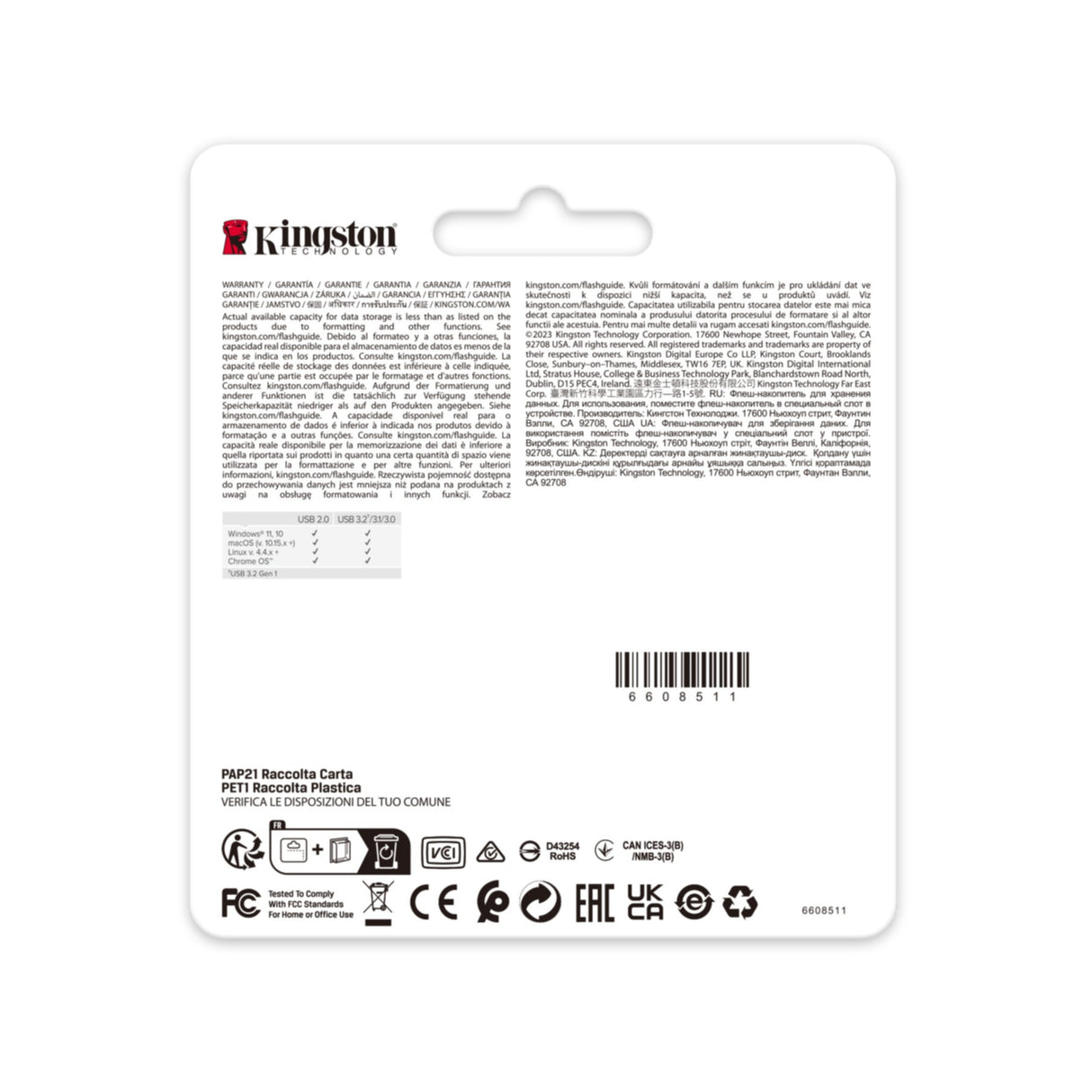 USB Stick 512GB Kingston DataTraveler SE9 G3 USB 3.2 DTSE9G3/512GB