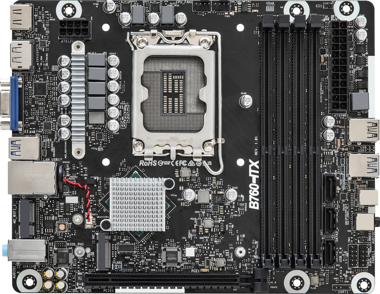 ASROCK DeskMeet B760 Series - Barebone - Kompakt PC