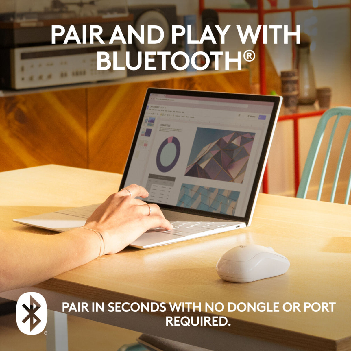 Mouse Logitech M240 Bluetooth white (910-007120)