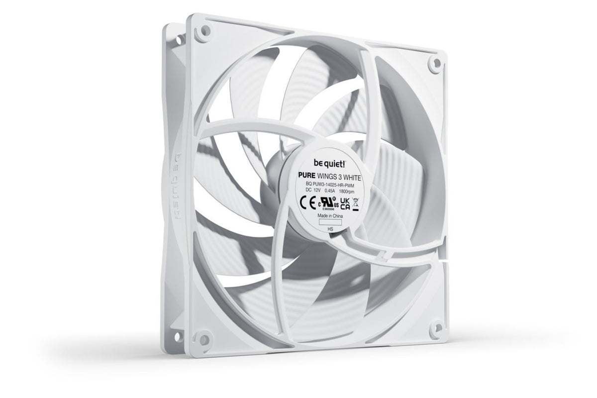 PC- Gehäuselüfter Be Quiet Pure Wings 3 high-speed 140mm PWM white BL113, Bild 2