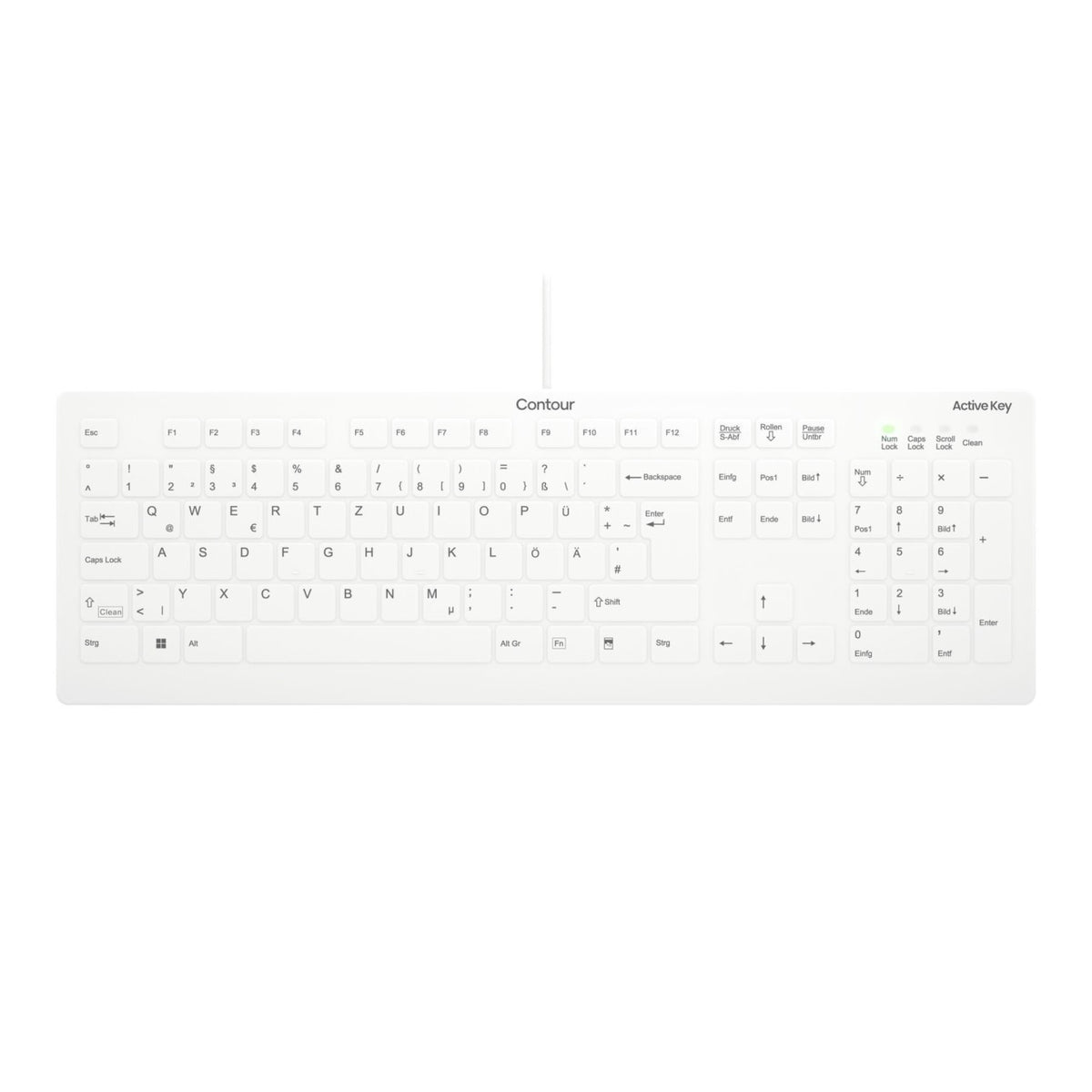 Keyboard Conotur Medical ACTIVE KEY AK-C8112 wired white (AK-C8112-U1-W/DE)