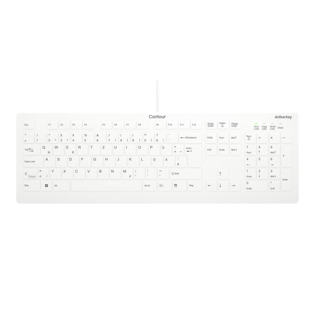 Keyboard Conotur Medical ACTIVE KEY AK-C8112 wired white (AK-C8112-U1-W/DE)