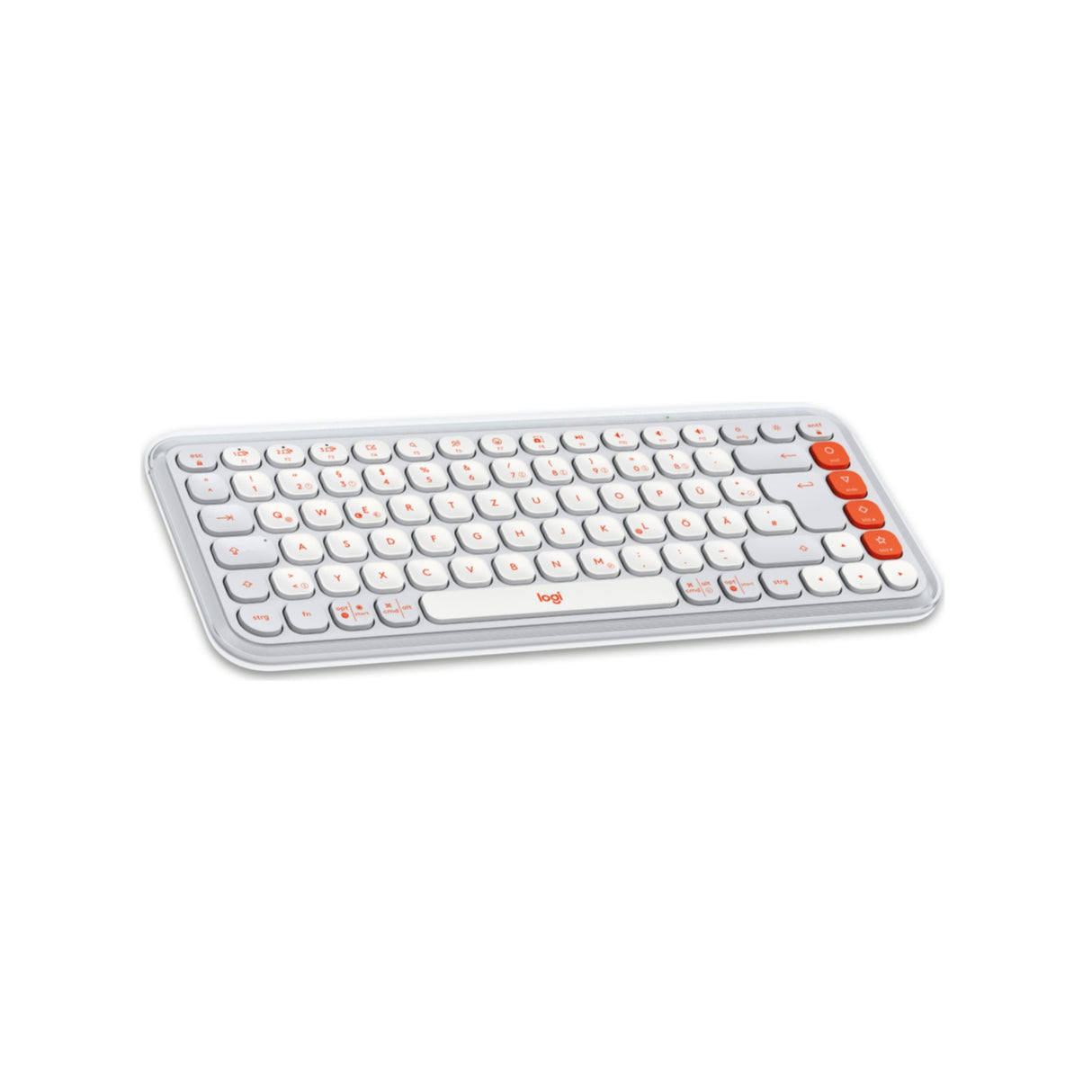 Keyboard Logitech POP Icon Keys Wireless White (DE) (920-013060)
