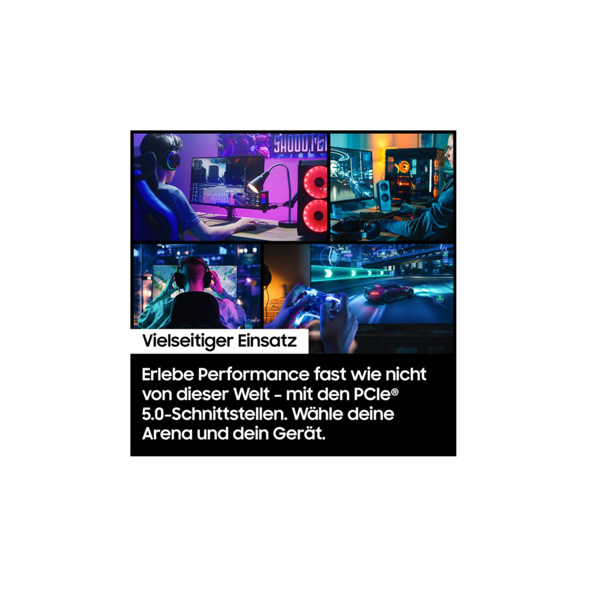 SSD Samsung 9100 Pro M.2 1TB NVMe MZ-VAP1T0CW PCIe 5.0 mit HeatSink