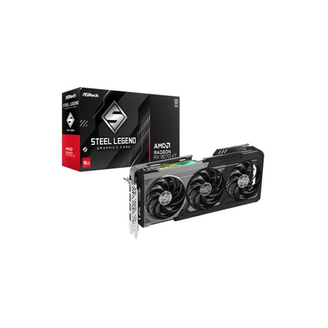 VGA ASRock Radeon RX 9070 XT 16GB Steel Legend Dark, Bild 6