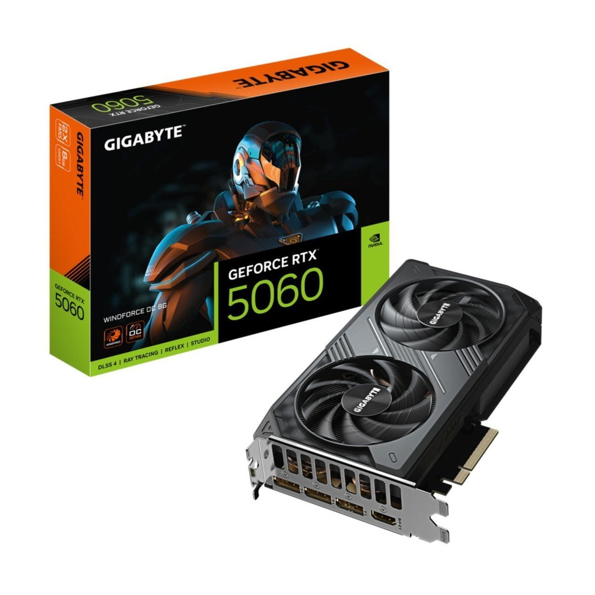 VGA Gigabyte GeForce® RTX 5060 8GB Windforce OC
