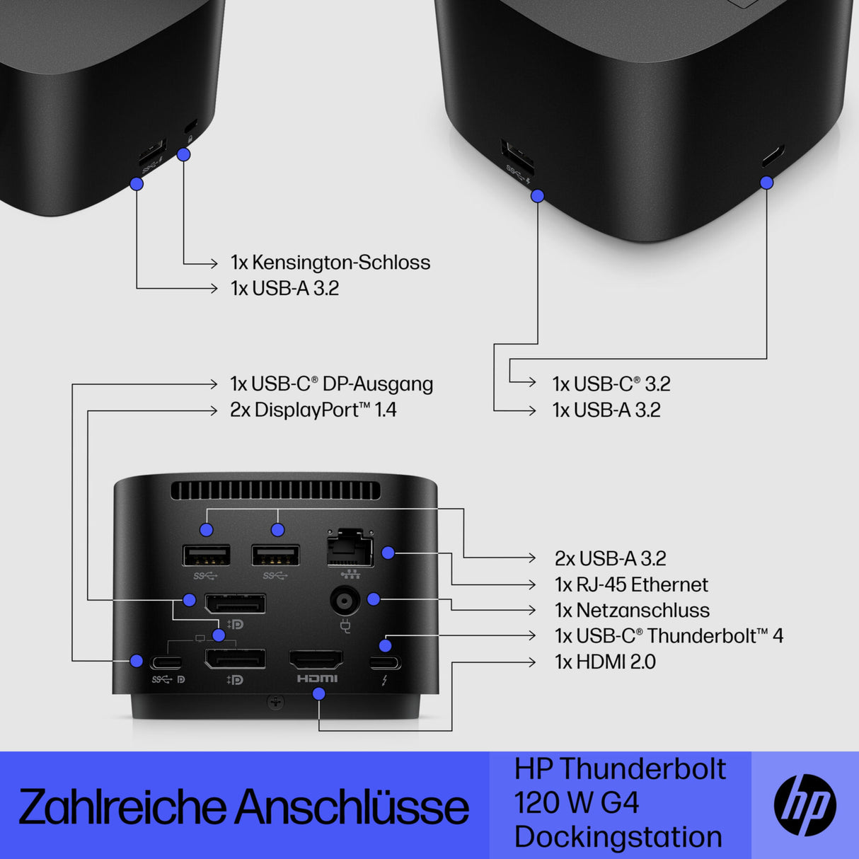 HP Thunderbolt Dock G4 Docking Station 4J0A2AA#ABB