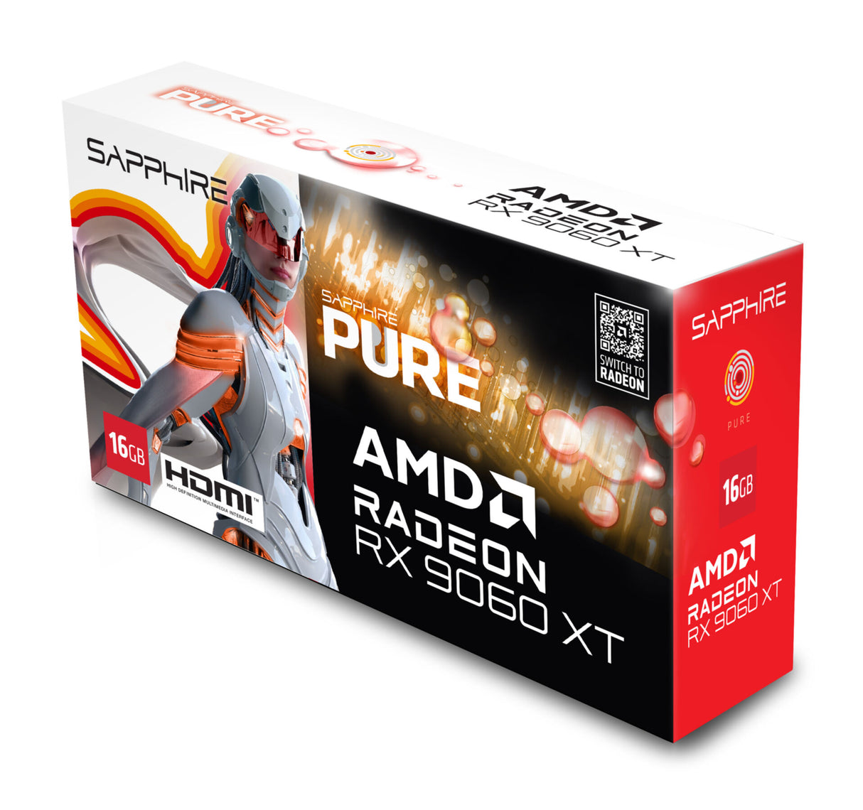 VGA SAPPHIRE PURE Radeon RX 9060 XT 16GB Gaming OC (UEFI)