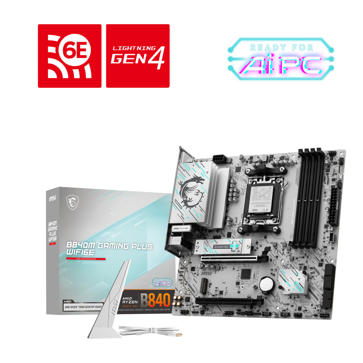 MSI B840M GAMING PLUS WIFI6E (AM5)