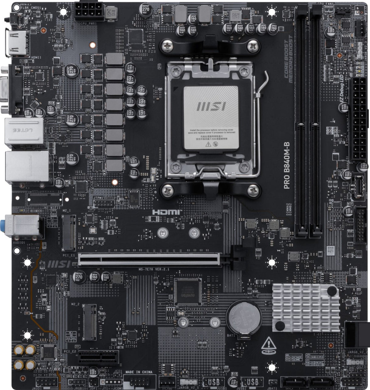 MSI B840M B Pro (AM5), Bild 2