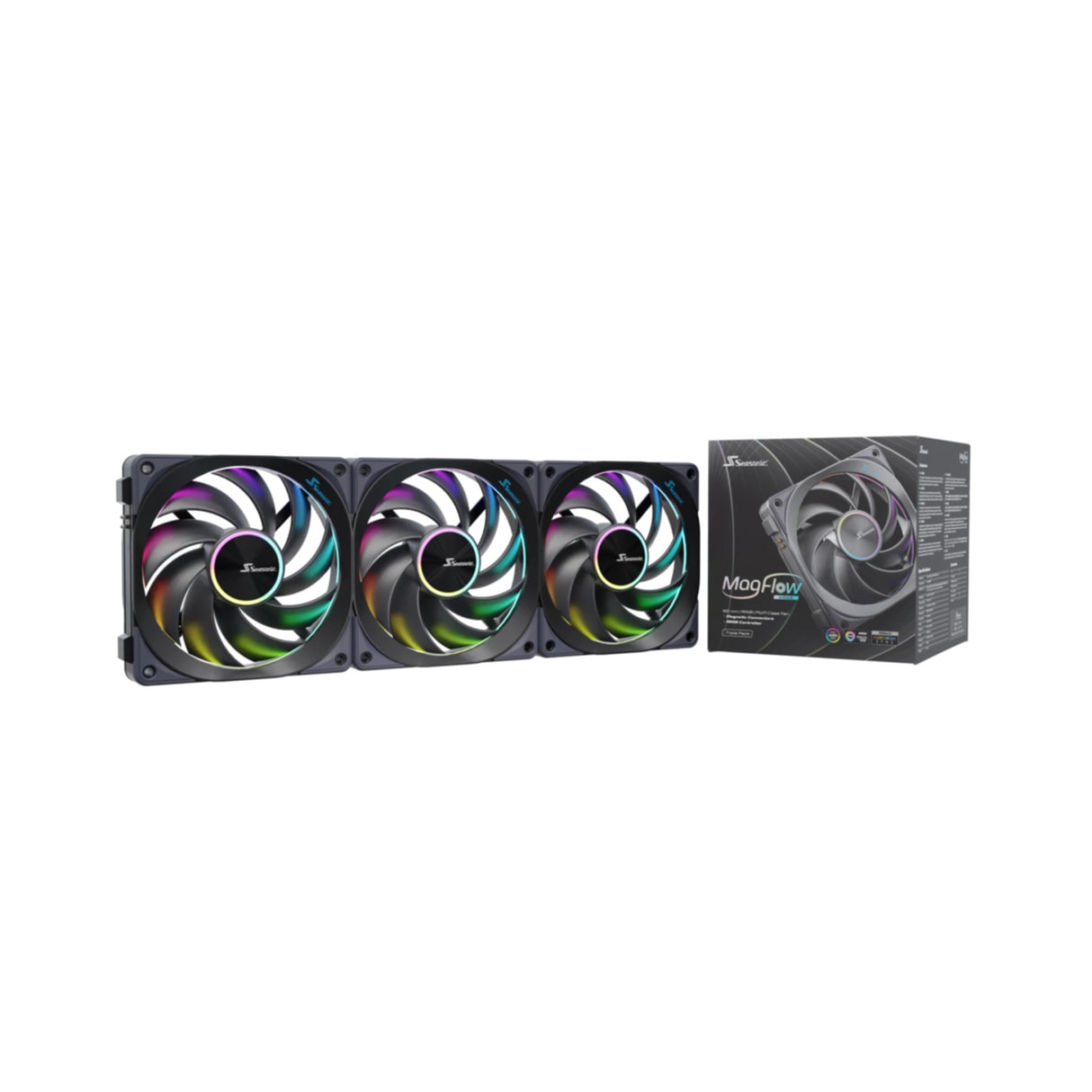 PC- Gehäuselüfter Seasonic MagFlow ARGB 3Pack