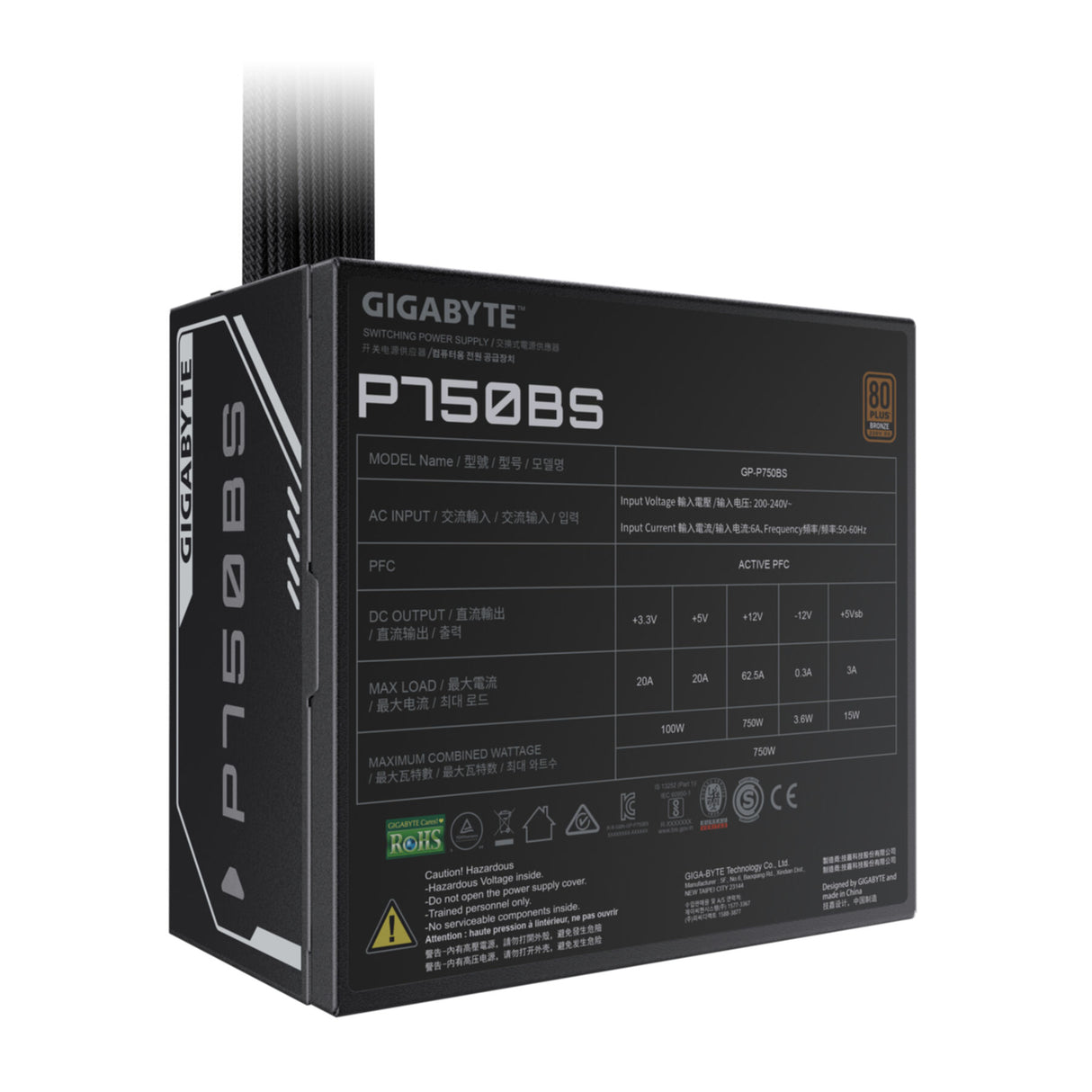 PC- Netzteil Gigabyte GP-P750BS 750W Bronze