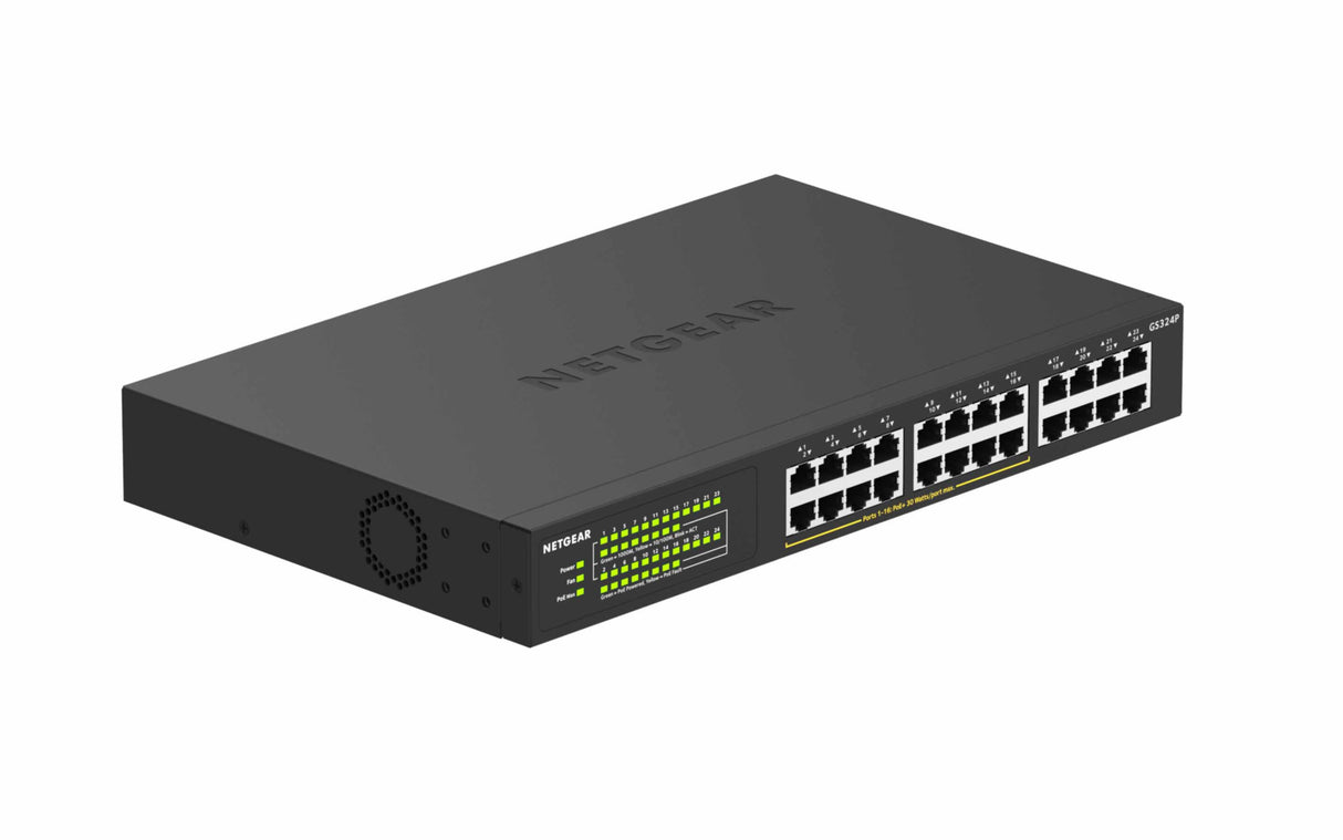 NETGEAR Switch 16-port 10/100/1000 GS324P-100EUS