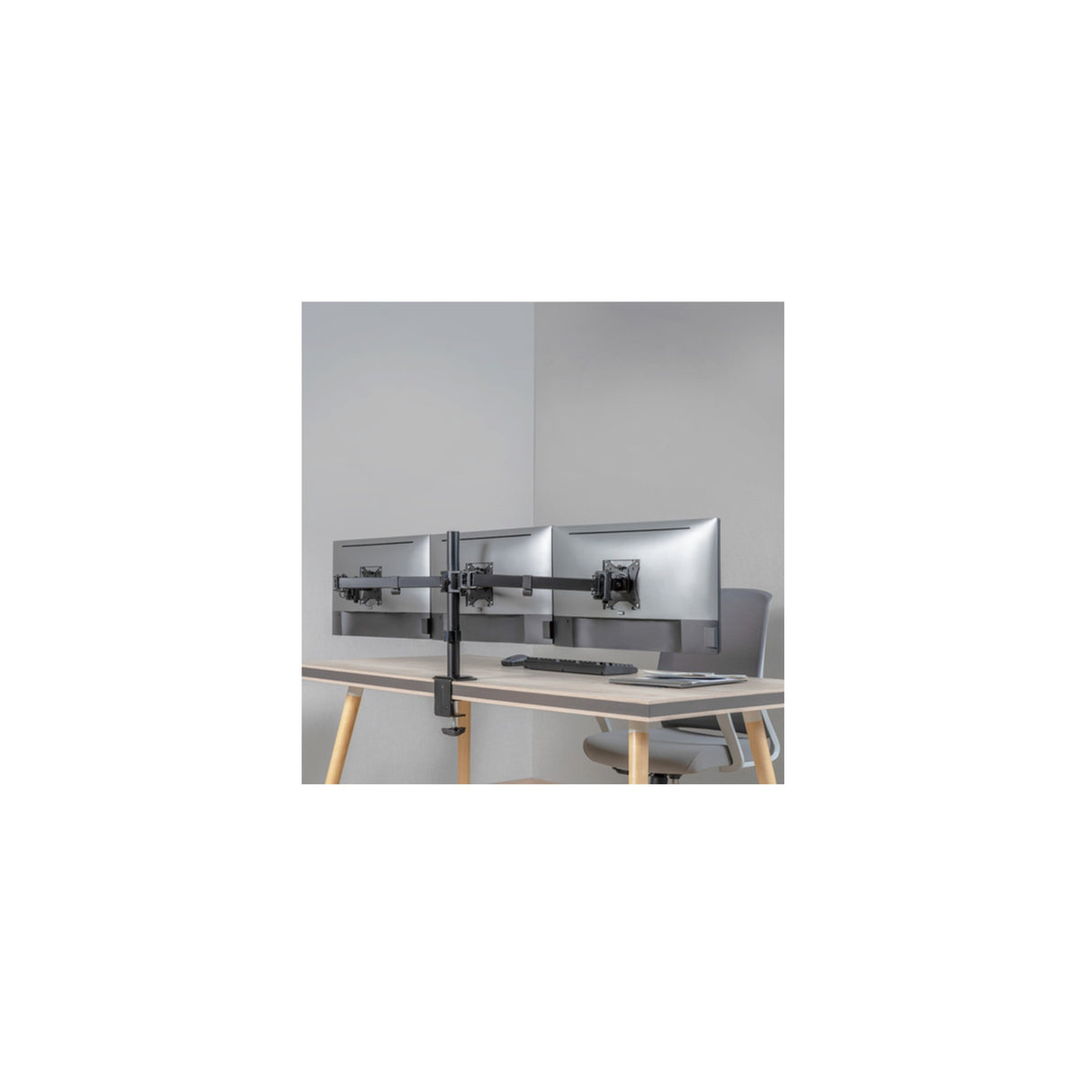 LogiLink Monitorhalterung 3-fach 13"–27" Stahl BP0173