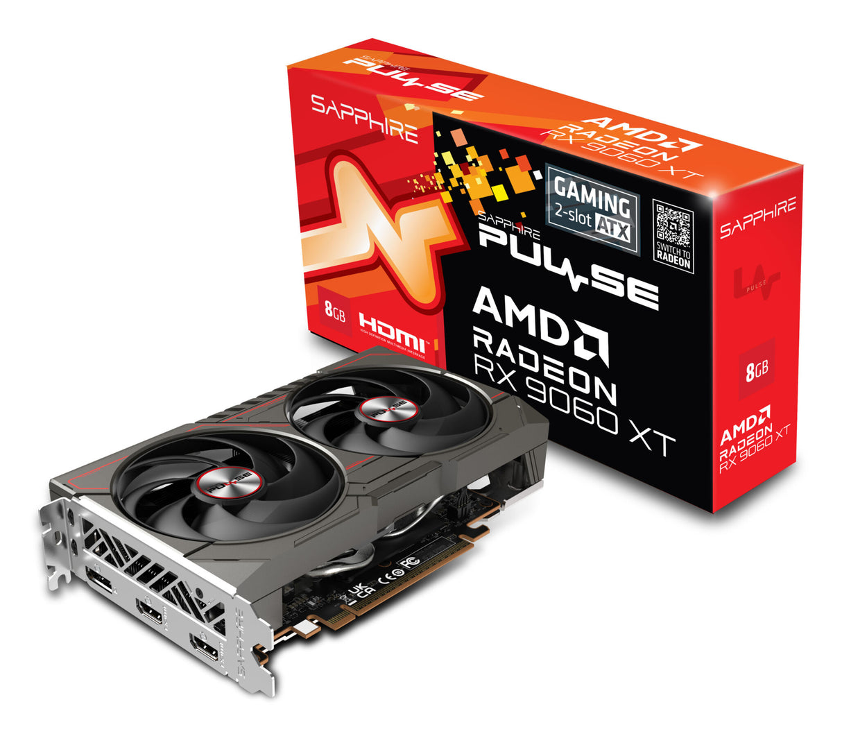 VGA SAPPHIRE PULSE Radeon RX 9060 XT 8GB Gaming DUAL (UEFI)