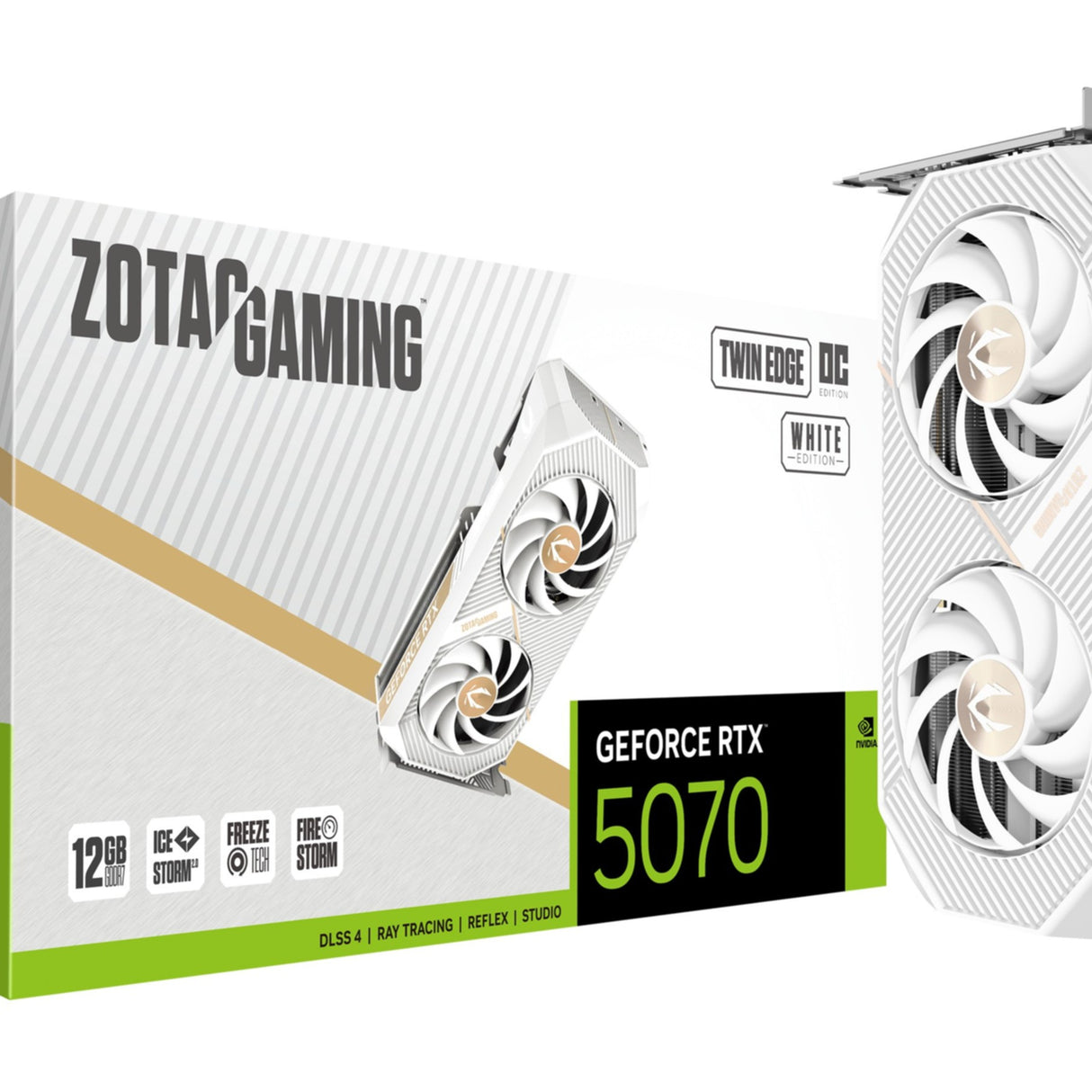 VGA ZOTAC GeForce® RTX 5070 12GB Twin Edge OC White