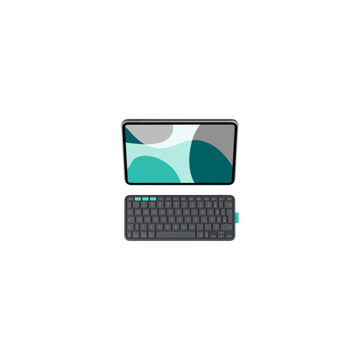 Keyboard Logitech Flip Folio for iPad Pro + iPad Air 11" gray (DE) (920-013397)