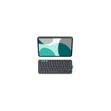 Keyboard Logitech Flip Folio for iPad Pro + iPad Air 11" gray (DE) (920-013397)