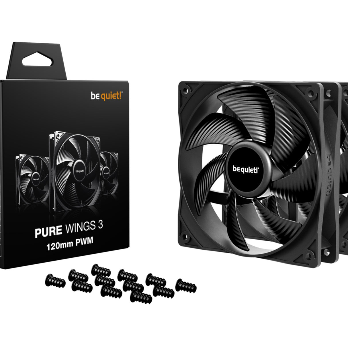 PC- Gehäuselüfter Be Quiet Pure Wings 3 PWM 120mm BL141 3er Pack