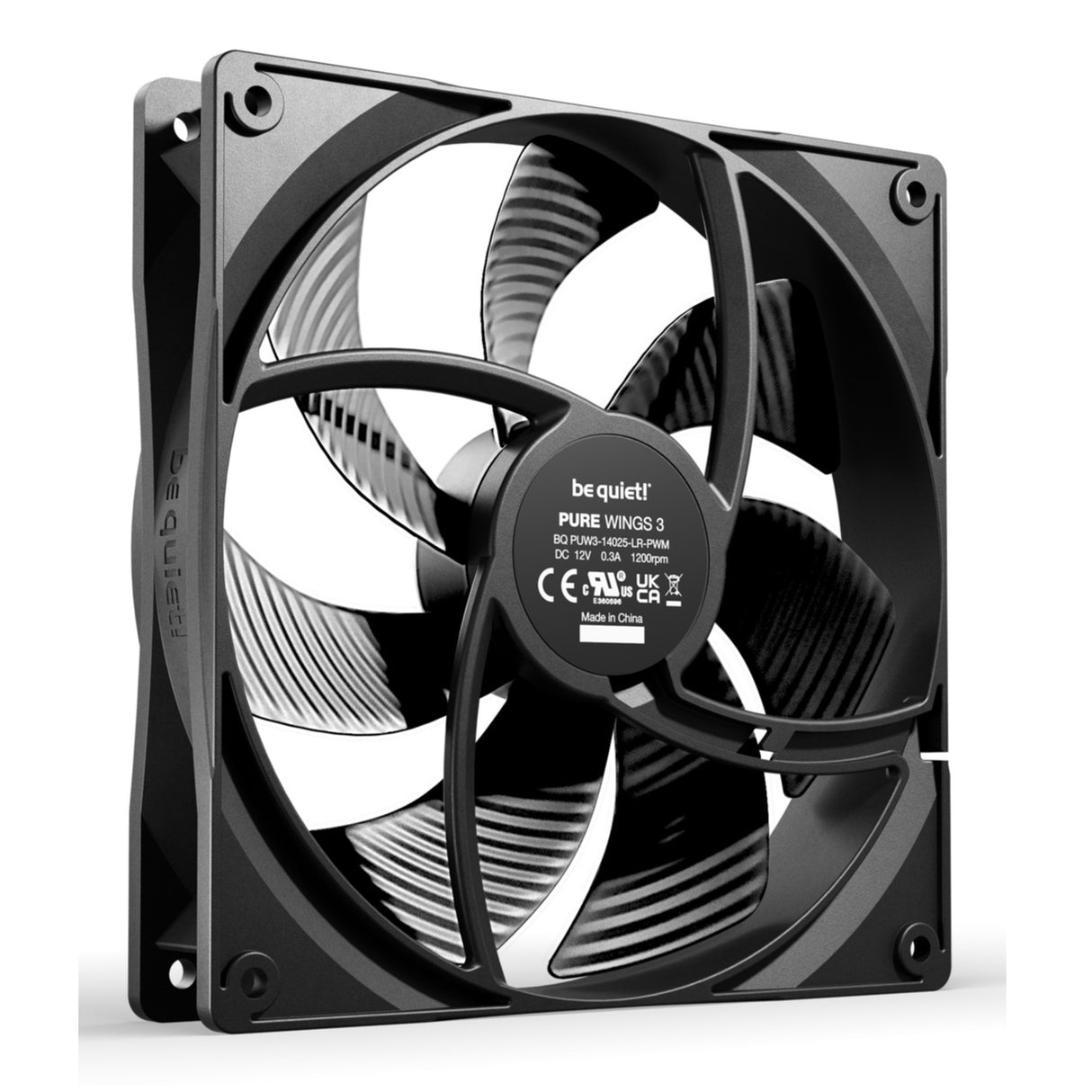 PC- Gehäuselüfter Be Quiet Pure Wings 3 PWM 140mm BL139 3er Pack